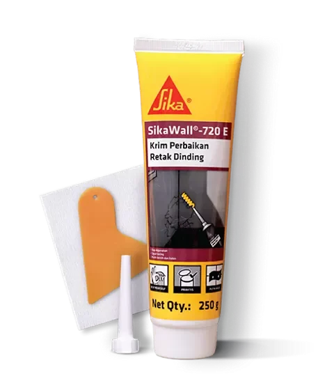 Tuýp 250g Keo trám tường SikaWall 720 E Xử lý vết nứt, khe hở nhỏ