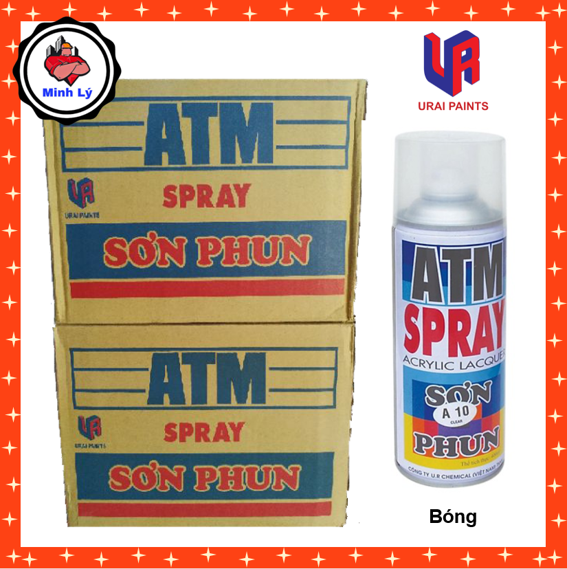 Sơn Phun Màu Xanh Biển A213 ATM Spray Cao Cấp (400ml/chai)