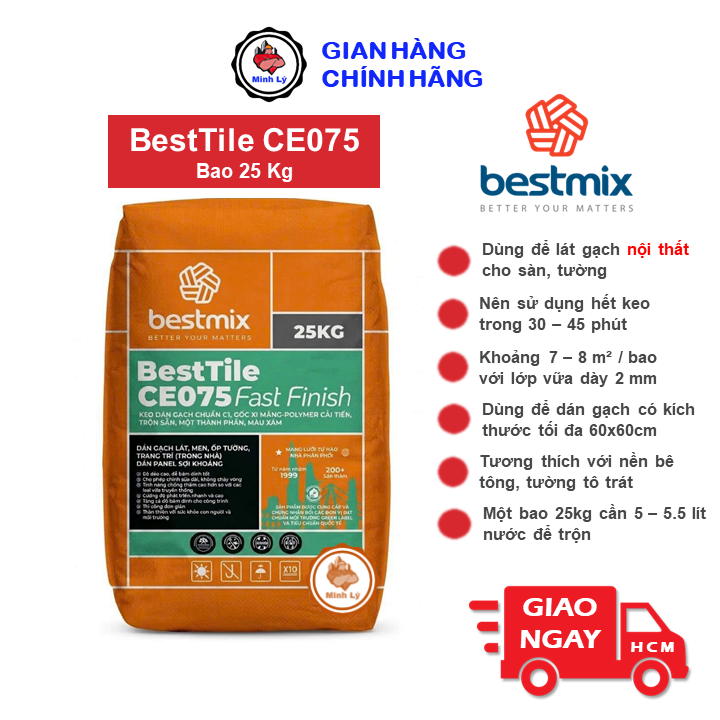 Bao 25Kg BESTTILE CE075 CHÍNH THỨC